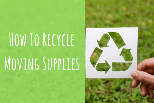 recycle moving supplies-recycle sign